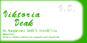 viktoria deak business card